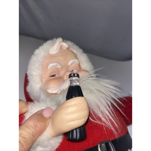 Christmas Holiday 1988 Goldsmith Santa Claus Doll with Coca-Cola Bottle Vintage - Picture 11 of 11